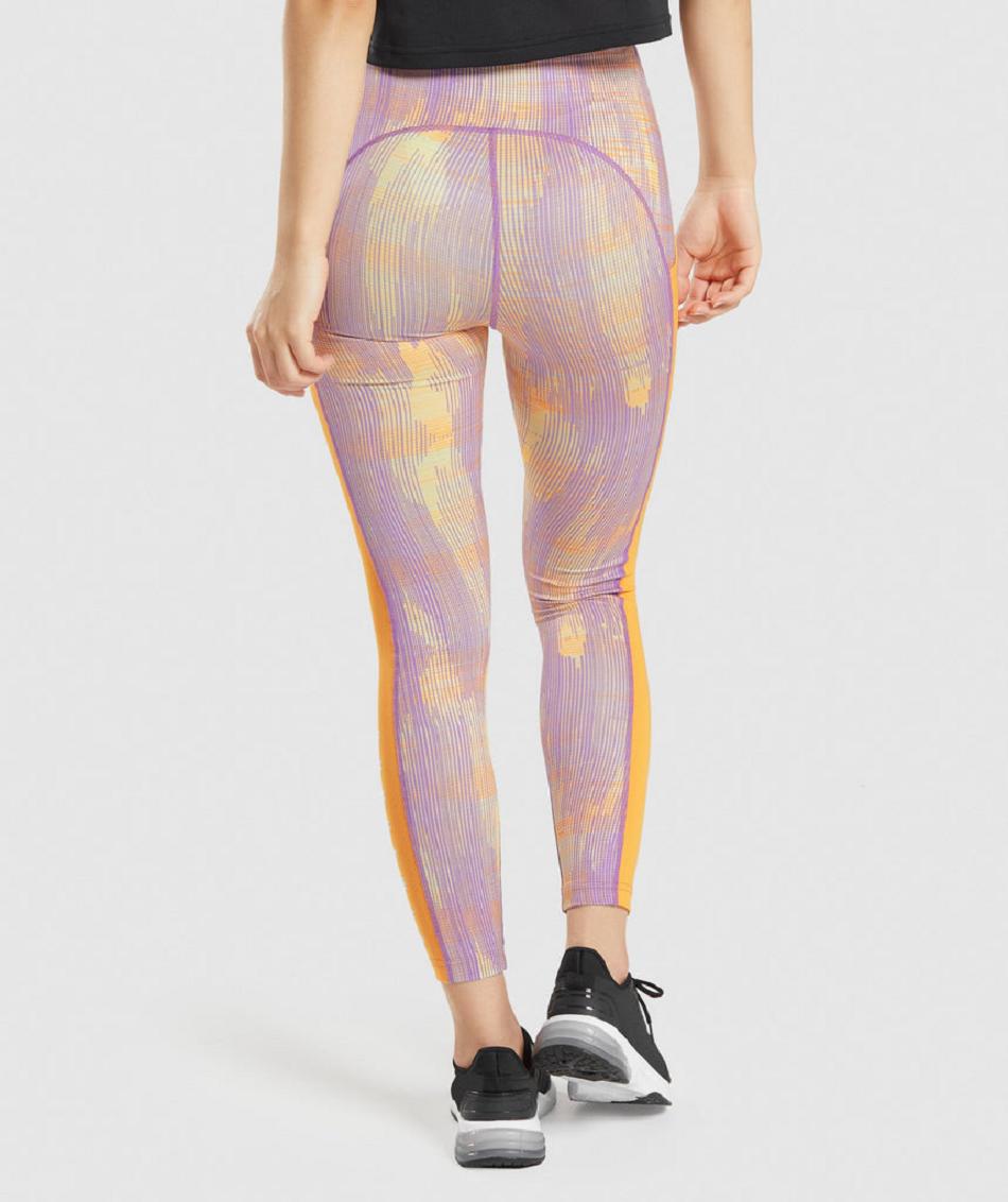 Leggins Gymshark Deporte Mujer Naranjas | CO 2928FDN